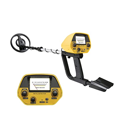 Metalldetektor. LED Anzeige Wasserdicht Schatzjäger High-precision Schatzsuche Gold Metal Detection Tool Metalldetektor(Yellow) von DCDCD