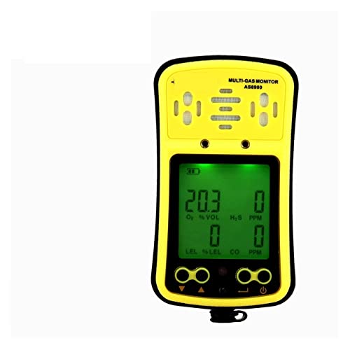 Multi-Gasmonitor Handgasdetektor Sauerstoff O2 Hydrothion H2S Kohlenmonoxid CO Brennbares Gas 4 in 1 Gasanalysator(AS8900 and AS8930) von DCDCD