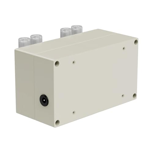 NP02-B10 Mehrkopf-Schlauchpumpe, 15 ml ~ 90 ml/min, 12 V Gleichstrommotor, verstellbare Dosierpumpe mit Doppelkopf for Labor (3,0 x 5,0)(NP02-KFS-B10) von DCDCD