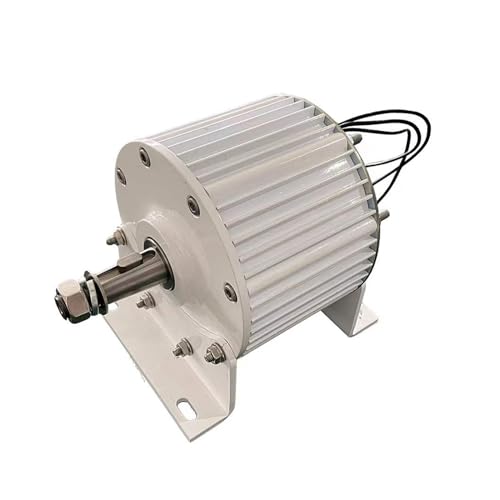 Niedrige Drehzahl, hoher Wirkungsgrad, 5000 W, 24 V, 48 V, 96 V, elektrischer Generator, 5 kW Lichtmaschine, Turbinenmotor mit Sockel(WB,TAPER SHAFT_48V) von DCDCD
