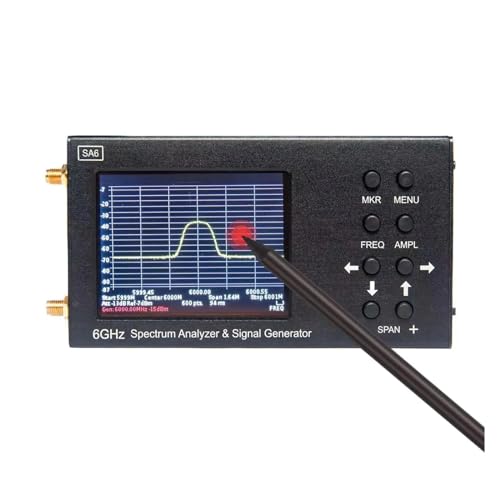 SA6 Handheld-analysator 6 GHz, 2-in-1-Signalgenerator, mit 3,2-Zoll-Touchscreen, PC-Steuerung, for Laborwerkstätten(SA6-1) von DCDCD