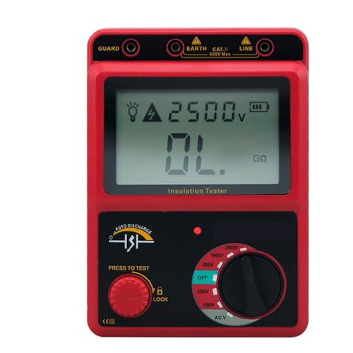 Smart Sensor 100-2500 V Isolationswiderstandstester Digitales Megohmmeter AC/DC-Spannungsprüfer Ohmmeter Smart Sensor 100-2500 V Isolationswiderstandstester Digitales Megohmmeter AC/DC-Spannungsprüfer Ohmmeter von DCDCD