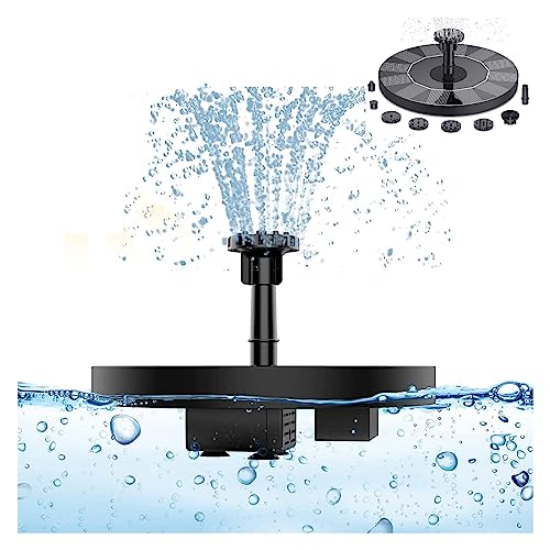 Solar-Brunnenpumpe, Solar-Brunnenpumpe mit 6 Düsen, solarbetriebene Springbrunnenpumpe for Vogelbad, Teiche, Garten Solar-Brunnenpumpe, Solar-Brunnenpumpe mit 6 Düsen, solarbetriebene Springbrunnenpumpe for Vogelbad, Teiche, Garten von DCDCD
