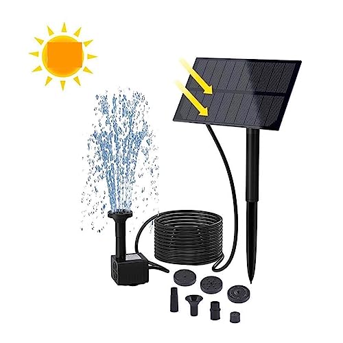 Solar-Brunnenpumpen-Set, Wasserpumpe for Vogelbad, solarbetriebene Wasserbrunnenpumpe for Gartenteich, Vogelbad, Aquarium Solar-Brunnenpumpen-Set, Wasserpumpe for Vogelbad, solarbetriebene Wasserbrunnenpumpe for Gartenteich, Vogelbad, Aquarium von DCDCD