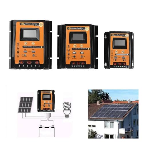 Solar Laderegler 10A 20A 30A 50A 70A PWM Controller LCD Display Dual USB Ausgang Solar Panel Ladegerät Regler ausrüstung(01 70A) von DCDCD