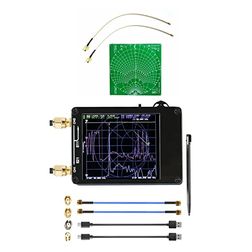 VNA 10K Hz-1.5GHz Vektor-Netzwerkanalysator Kit MF HF VHF UHF 2.8" Antennenanalysator for Spektrumanalysator VNA(VNA Demo Kit 2) von DCDCD