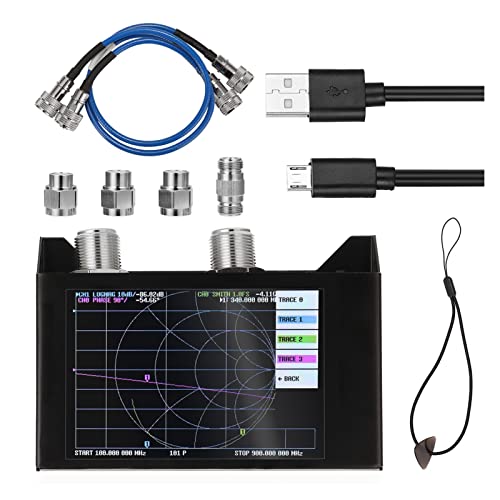 VNA V2 Vektor -Netzwerkanalysator 4 Zoll Berührungsbildschirm 3G SAA-2N Antennenanalysator Shortwave HF VHF UHF Mit Eisengehäuse(VNA V2) von DCDCD