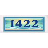 Beach Cottage Hausnummer, Custom House Plaque, Keramik Handgemachte Hausnummern, Türschilder von DCDesignsUSA