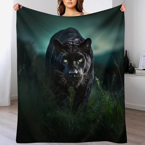 DCHHHSC Wohndecke - Leopard Decke Flannel - Extra Weiche TV- Decken Vier Jahreszeiten Wohndecke Dicke Couchdecke Für Bett/Sofa （100×130cm） von DCHHHSC