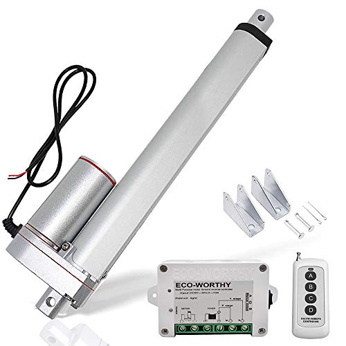 DCHOUSE 12 V 200mm Heavy Duty Hub Linearaktuator 150 KG-Maximum Lift Motor Drahtlose Fernbedienung Kit mit Montagehalterungen (1500N 8 zoll) von DCHOUSE