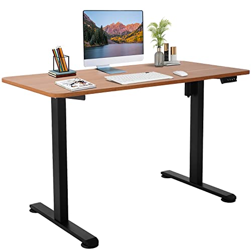 DCHOUSE Schreibtisch Höhenverstellbar Elektrisch 120x60 cm, Höhenverstellbarer Schreibtisch Gestell Ergonomischer Tisch Computertisch Höhenverstellbar Stehschreibtisch Height Adjustable Standing Desk von DCHOUSE