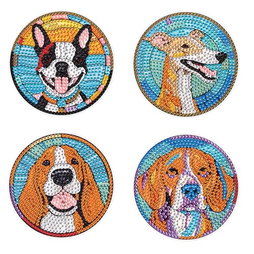 DCIDBEI 4 Stk. Diamond Painting Untersetzer Set DIY Diamant Art Untersetzer Matte Diamond Malsets Glasuntersetzer Hunde Untersetzer zum Basteln Erwachsene Kreativ Set Diamant Malerei Tischsets DCIDBEI 4 Stk. Diamond Painting Untersetzer Set DIY Diamant Art Untersetzer Matte Diamond Malsets Glasuntersetzer Hunde Untersetzer zum Basteln Erwachsene Kreativ Set Diamant Malerei Tischsets von DCIDBEI