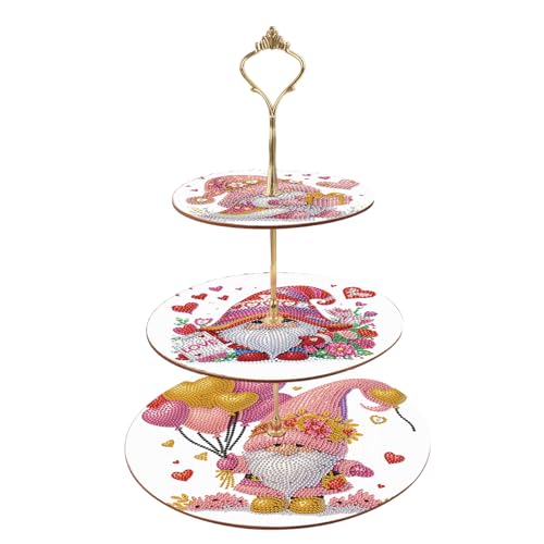 DCIDBEI Diamond Painting Dessert Ständer 3 Stöckig 25x32cm Diamant Painting Cupcake Ständer Gestufter Gebäck Snack Süßigkeiten Buffet Ausstellungsturm Servierplatte (Zwerg Ballon) DCIDBEI Diamond Painting Dessert Ständer 3 Stöckig 25x32cm Diamant Painting Cupcake Ständer Gestufter Gebäck Snack Süßigkeiten Buffet Ausstellungsturm Servierplatte (Zwerg Ballon) von DCIDBEI