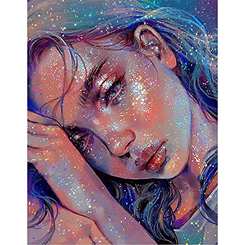 DCIDBEI Diamond Painting Mädchen Universum 30x40cm Diamond Painting Galaxy Universum Strass Stickerei Diamant Malerei Kits Malen Nach Zahlen Schönheit Basteln Diamond Painting Erwachsene Glitzer von DCIDBEI