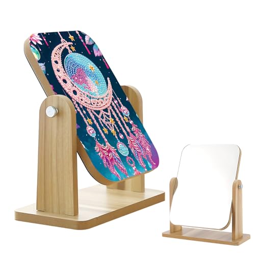 DCIDBEI Diamond Painting Schminkspiegel Tragbar 13x18cm Super HD Multi-Standspiegel Malen nach Zahlen Erwachsene Schminkspiegel Handspiegel Perlenbilder Erwachsene Kompaktspiegel Traumfänger DCIDBEI Diamond Painting Schminkspiegel Tragbar 13x18cm Super HD Multi-Standspiegel Malen nach Zahlen Erwachsene Schminkspiegel Handspiegel Perlenbilder Erwachsene Kompaktspiegel Traumfänger von DCIDBEI