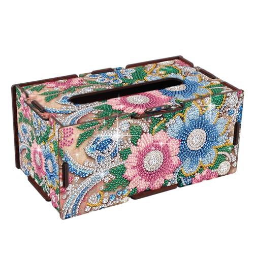 DCIDBEI Diamond Painting Taschentuchbox 22x12cm Taschentuchspender Kosmetiktücher Box Tücherbox Taschentücher Box Tissue Papiertaschentuchhalter Tissue Boxes für Büro Auto Blumen DCIDBEI Diamond Painting Taschentuchbox 22x12cm Taschentuchspender Kosmetiktücher Box Tücherbox Taschentücher Box Tissue Papiertaschentuchhalter Tissue Boxes für Büro Auto Blumen von DCIDBEI