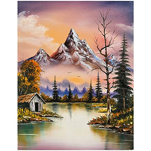 Diamond Painting Bilder Landschaften 40x50cm DIY 5D Diamond Painting Eckige Steine Malen Nach Zahlen Erwachsene Kinder Diamanten Painting Herbst Diamond Painting Herbstlandschaft Craft Buddy Crystal von DCIDBEI