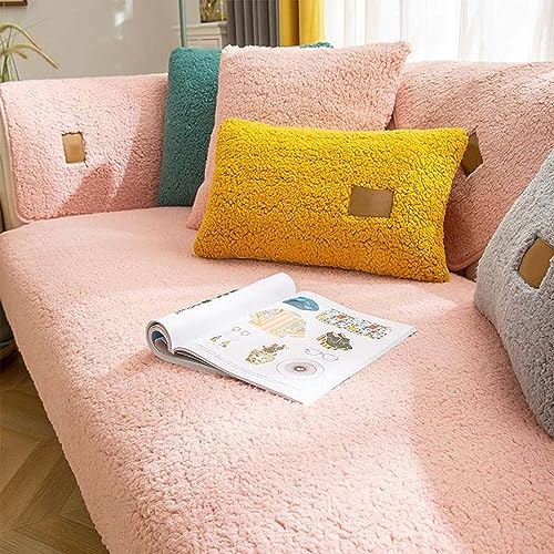 DCIUSTFHE Samt Sofabezug 1 2 3 4 Sitzer, Sofaschoner rutschfest Sofabezug L Form, Sofa überzug Ecksofa Pets Dog, Ultra Weicher Sofaschoner Sofaschutz Überwurfdecke,001,70x70cm von DCIUSTFHE