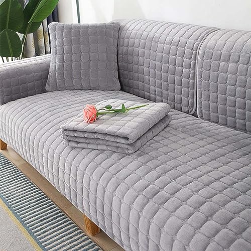 DCIUSTFHE Samt Sofabezug 1 2 3 4 Sitzer, Sofaschoner rutschfest Sofabezug L Form, Sofa überzug Ecksofa Pets Dog, Ultra Weicher Sofaschoner Sofaschutz Überwurfdecke,007,110x160cm von DCIUSTFHE