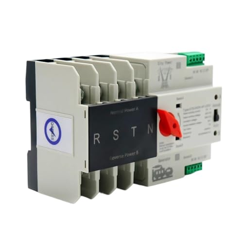 3 Phase Din Rail ATS Dual Power Automatic Transfer Switch Electrical Selector Switches Uninterrupted Power 4P 100A AC 380V(2,110V) von DCJJLWIG