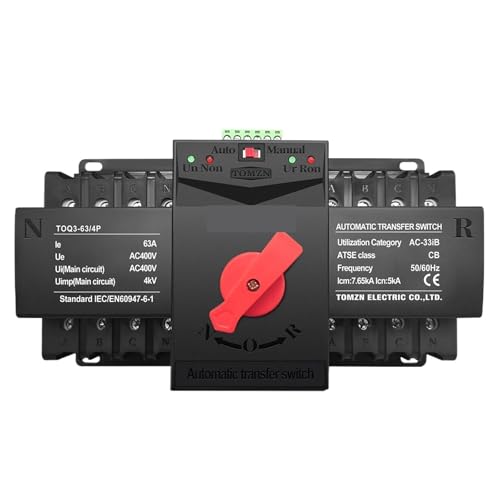 4P 63A 125A 220V 230V 50/60Hz MCB type Dual Power Automatic transfer switch ATS 2 input 2 output(63A) von DCJJLWIG