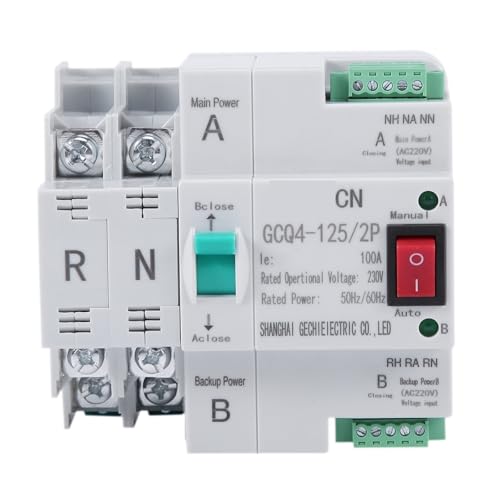 AED6-Dual-PowerTransfer Switch 2P 100A Household 35Mm Rail Installation von DCJJLWIG