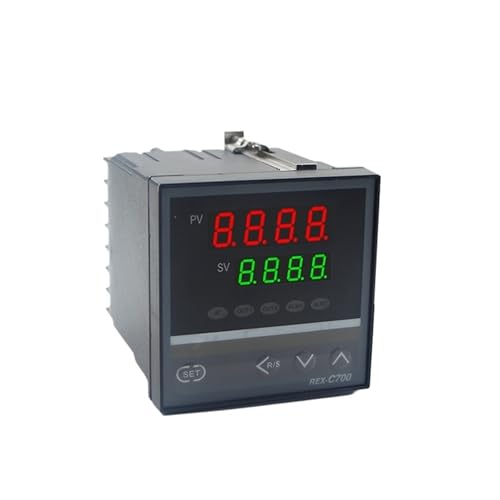 C700 72 * 72mm 800 Degree Input K J PT100 0-10V 4-20mA PID Output SSR Relay 220V 24V 380V Thermostat Temperature Controller(2Alm Double OP,24V 4-20mA ip) von DCJJLWIG