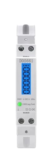 Din-Schienen-Einphasen-Bidirektional-Multifunktions-Energiezähler-Hintergrundbeleuchtung RS485-Fernkommunikation for die Zählerablesung AC 220 V(RS485-220V-60HZ) von DCJJLWIG