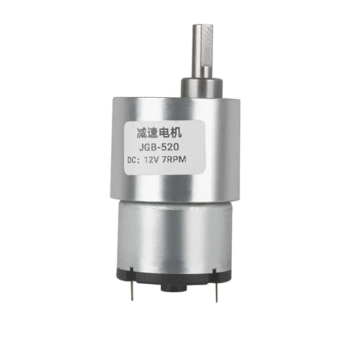 Gleichstrom-Getriebemotor, 6 V/12 V/24 V, 7 U/min bis 960 U/min, umkehrbares Getriebe mit hohem Drehmoment, JGB37-520, elektrischer Untersetzungsgetriebemotor(66,24V) von DCJJLWIG