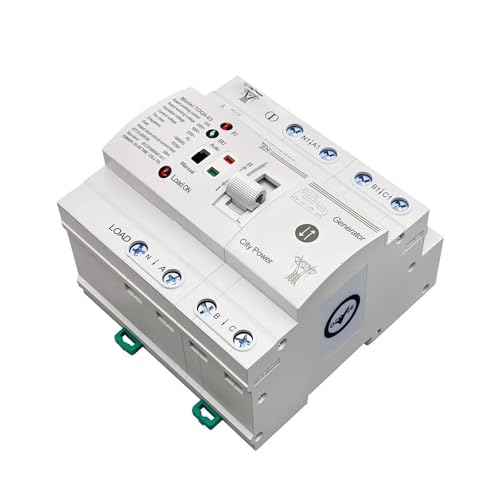 L N 220V Rail ATS Dual Power Transfer Electrical Selector Switches Uninterrupted 2P 4P 63A TOQ6(2P) von DCJJLWIG