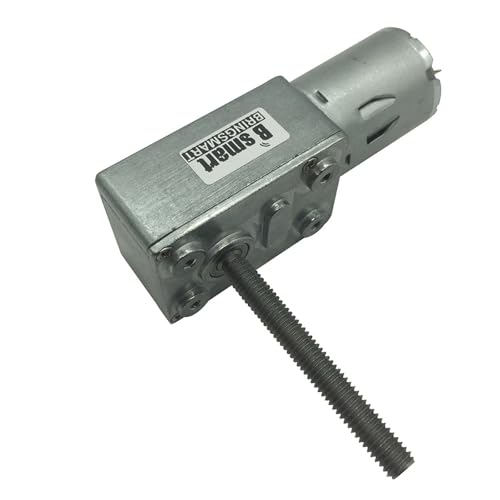Mikro-Elektromotor, Schraubenwelle 50 mm, JGY370, DC 12 V 24 V, Schneckengetriebemotor, 6–150 U/min, Reduzierstück, kundenspezifisches Haushaltsgerät(Package C,24V 150rpm) von DCJJLWIG