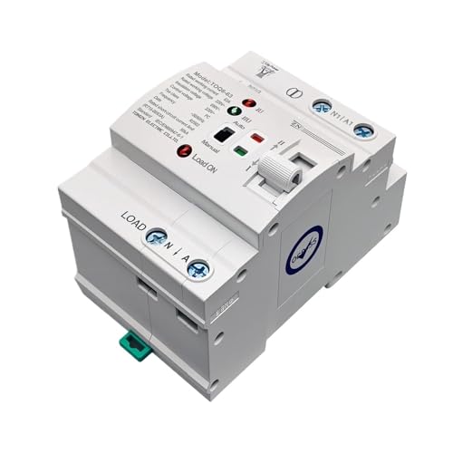 Rail ATS L N 220V Dual Power Automatic Transfer Electrical Selector Switches Uninterrupted 2P 4P 63A TOQ6(2P) von DCJJLWIG