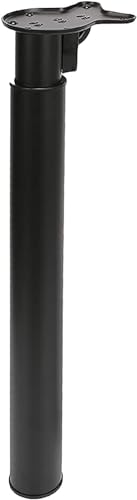DIY verstellbares Tischbein, Metallbeine, Möbel-Teleskopbeine/Feste Beine, für Esstische, höhenverstellbarer Schrank – 1 Stück, Schwarz, 70 cm ~ 120 cm von DCLINAD