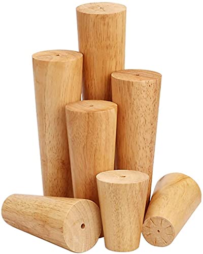 Holzmöbelbeine, Sofastütze, konische Beine für Esstisch, Couchtisch, TV-Schrank, Stuhlmontage (B 25 cm) von DCLINAD