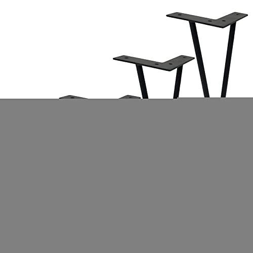 Tischbeine, Tischbeine aus Metall, 4 Stück, DIY-Haarnadel-Couchtischbeine, Schrankbeine, Moderne Schreibtischbeine, Ersatzfüße für Möbel, mit Schrauben und Bodenschonern, Gold-25 cm (Farbe: von DCLINAD