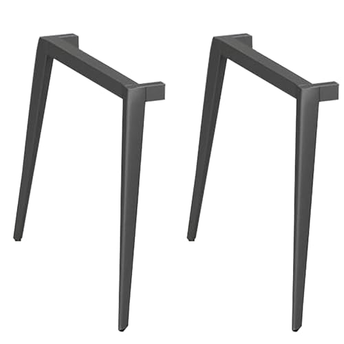 Tischbeine aus Metall, Bürotisch-Möbelbeine, neu modernisierter moderner minimalistischer Stil, geeignet für Computertische, Esstische, Bar-Stützsäulen (Farbe: Schwarz, Größe: 78 cm/31 Zoll) von DCLINAD