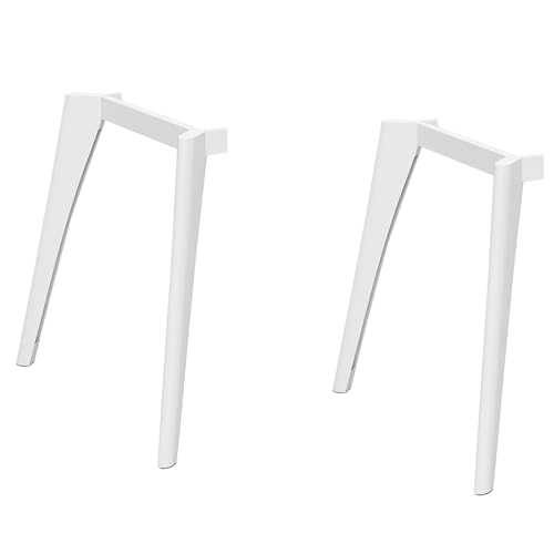 Tischbeine aus Metall, Möbelbeine für Büroschreibtische, neu aufgerüsteter moderner minimalistischer Stil, geeignet für Computertische, Esstische, Barstützsäulen (Farbe: Weiß, Größe: 43 cm) von DCLINAD