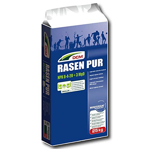 Cuxin DCM Rasen Pur 25 kg Profi Rasendünger mit Wirkung gegen Moos von DCM