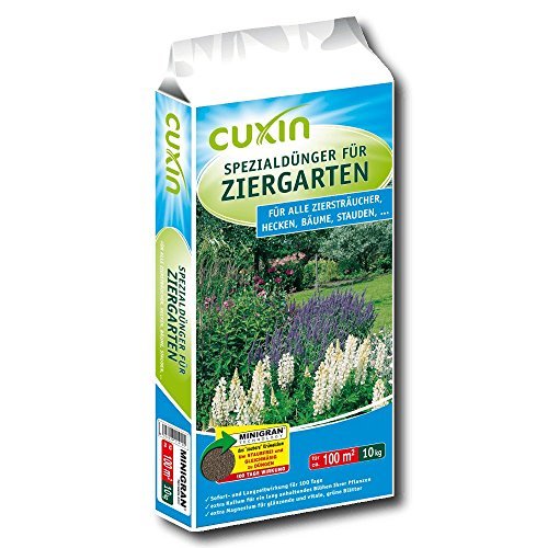 CUXIN DCM Spezialdünger für Ziergarten - Spezialdünger - Mit MINIGRAN® TECHNOLOGY - Ziergarten - 100 Tage Langzeitwirkung - NPK-Dünger - organisch-mineralischer Dünger - 10 kg von DCM