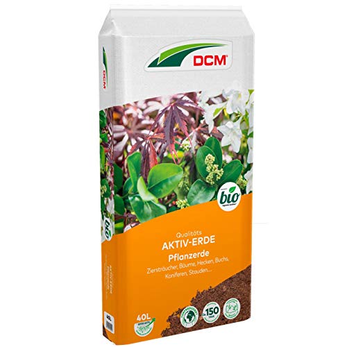 DCM AKTIV-Erde Pflanzerde für Ziersträucher, Bäume & Stauden - Bio-Spezialerde mit organischem Dünger- 40l von DCM