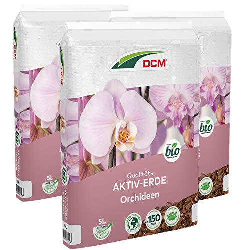DCM-Cuxin Qualitäts Aktiv-Erde Orchideen, Sparpack 3 x 5 Liter von DCM