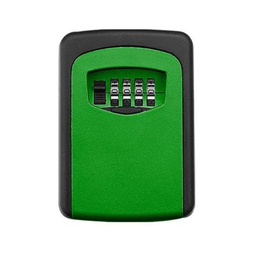 DCNIYT Secure Key Schlüsselkasten zur Wandmontage, für den Außenbereich, sicher für den Haushalt, 4 Farben erhältlich (grün) von DCNIYT