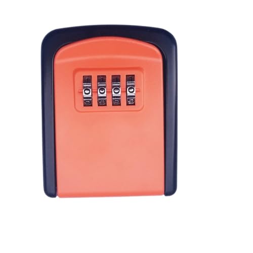 DCNIYT Sichere Schlüsselbox zur Wandmontage, für Haushalt und Außenbereich, 7 Farboptionen (Orange) von DCNIYT