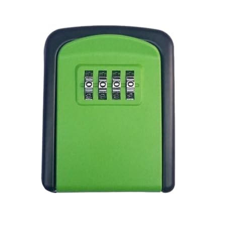 DCNIYT Sicherer Schlüsselkasten zur Wandmontage, für Haushalt und Außenbereich, 7 Farboptionen (grün) von DCNIYT