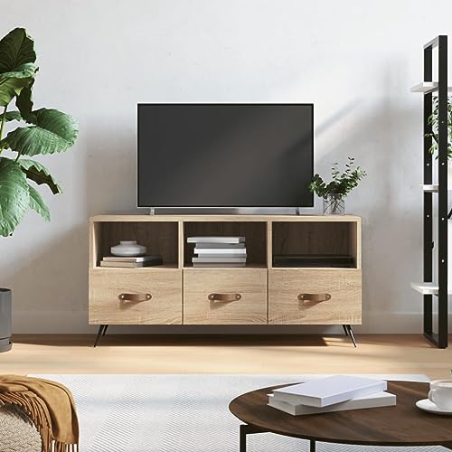 DCRAF Furniture Home Tools TV-Schrank Sonoma Eiche 102x36x50 cm Holzwerkstoff von DCRAF