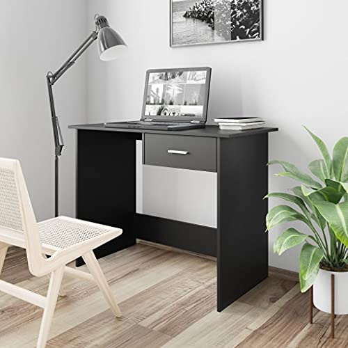 DCRAF Home Hardware Business-Schreibtisch, Holz, 100 x 50 x 76 cm, Schwarz von DCRAF
