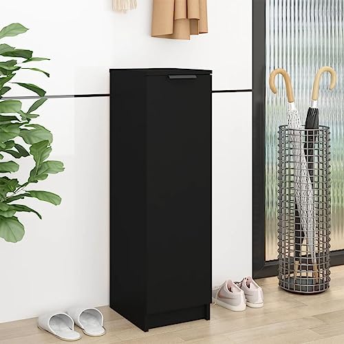 DCRAF Möbelset Schuhschrank schwarz 30x35x100 cm Holzwerkstoff von DCRAF
