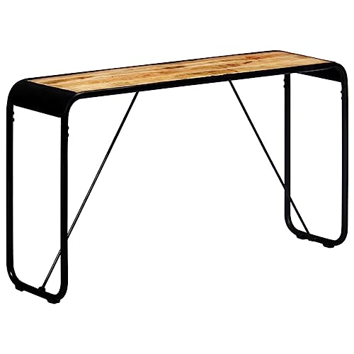 DCRAF Nice Tables Akzenttische Beistelltische, Konsolentisch, 140 x 35 x 76 cm, massives raues Mangoholz von DCRAF