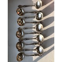 1900 Alvin Sterling Silber Bouillon Löffel Majestic Teilweise Set 10 Stück | 175 Gramm+ 1900 Alvin Sterling Silber Bouillon Löffel Majestic Teilweise Set 10 Stück | 175 Gramm+ von DCSILVERSHOP