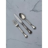 Ein Sterling Silber Gorham Chantilly Jugend Set Gabel Messer Löffel von DCSILVERSHOP